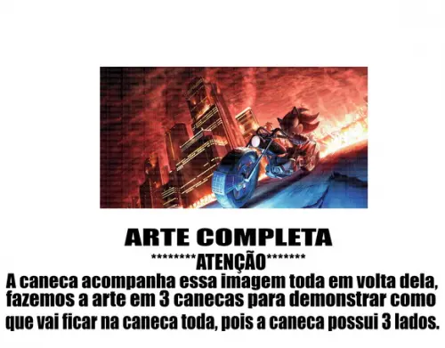 Caneca Polímero Sonic Personalizada