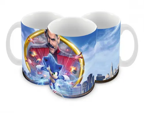 Caneca Polímero Sonic Personalizada