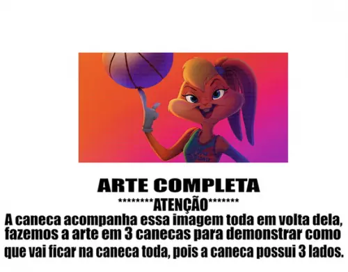 Caneca Polímero Space Jam 2 Personalizada