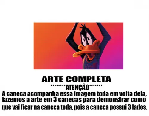 Caneca Polímero Space Jam 2 Personalizada