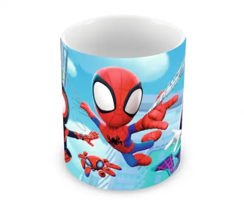 Caneca Polímero Spider e Seus Amigos Personalizada