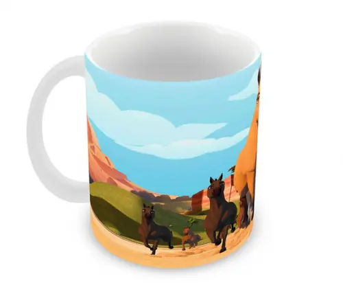 Caneca Polímero Spirit o Corcel Indomável Personalizada