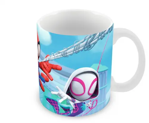 Caneca Polímero Spider e Seus Amigos Personalizada