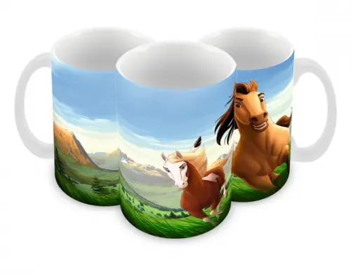 Caneca Polímero Spirit o Corcel Indomável Personalizada