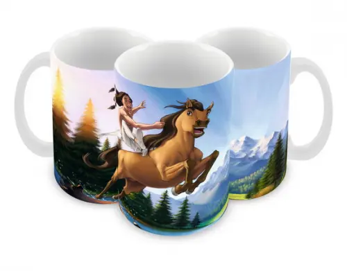Caneca Polímero Spirit o Corcel Indomável Personalizada