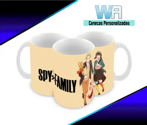 Caneca Polímero Spy x Family Personalizada