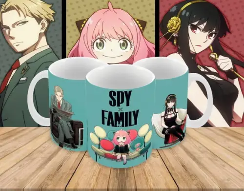 Caneca Polímero Spy x Family Personalizada
