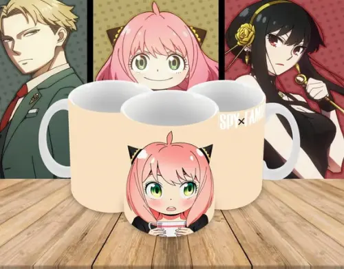 Caneca Polímero Spy x Family Personalizada