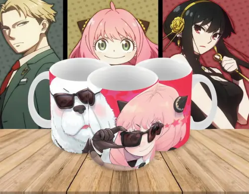 Caneca Polímero Spy x Family Personalizada