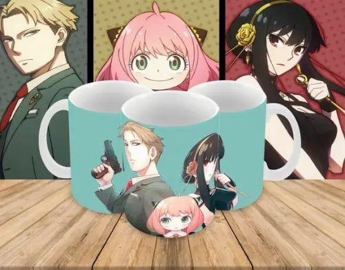 Caneca Polímero Spy x Family Personalizada