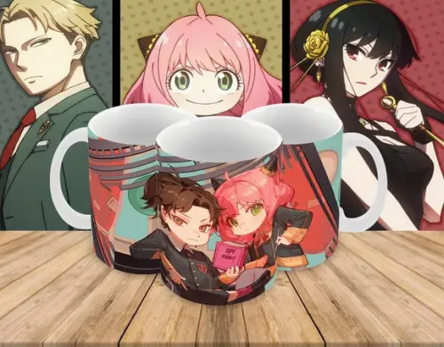 Caneca Polímero Spy x Family Personalizada