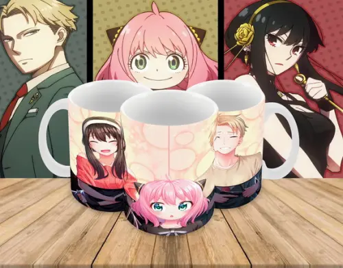 Caneca Polímero Spy x Family Personalizada