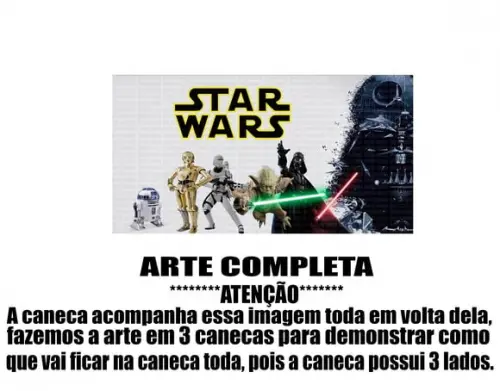 Caneca Polímero Star Wars Personalizada