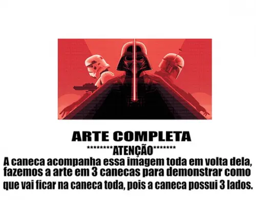Caneca Polímero Star Wars Personalizada