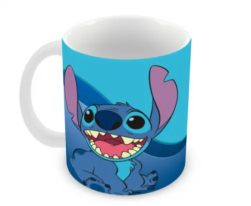 Caneca Polímero Stitch Nome e Idade Personalizada