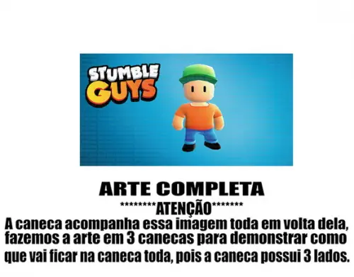Caneca Polímero Stumble Guys Personalizada