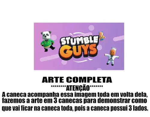 Caneca Polímero Stumble Guys Personalizada