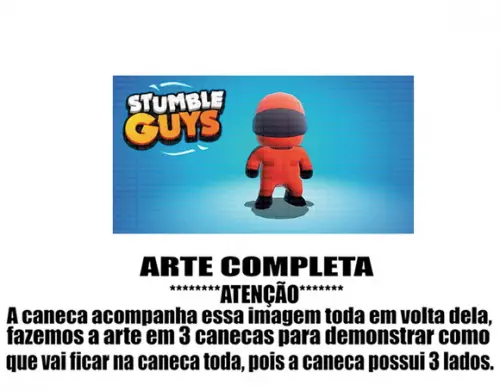 Caneca Polímero Stumble Guys Personalizada
