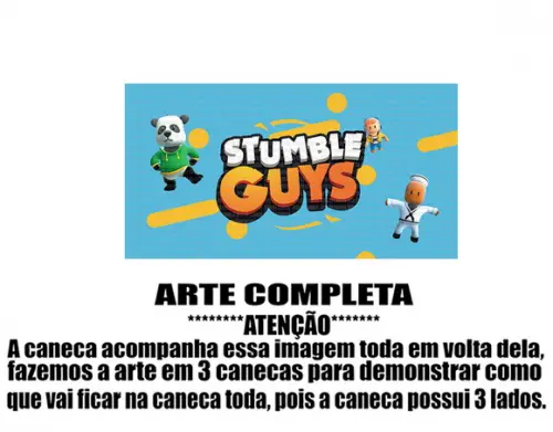 Caneca Polímero Stumble Guys Personalizada
