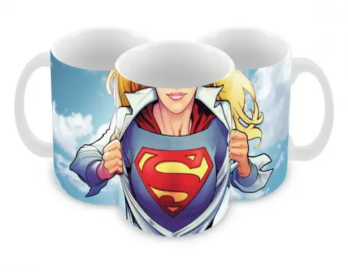 Caneca Polímero Super Girl Personalizada