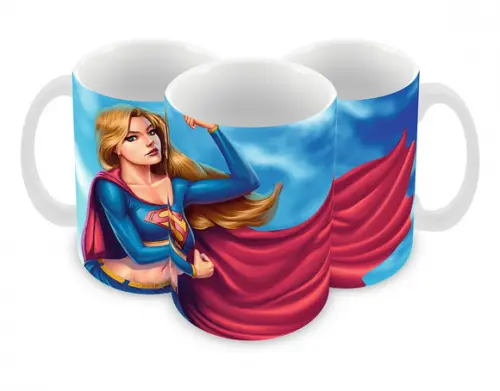 Caneca Polímero Super Girl Personalizada