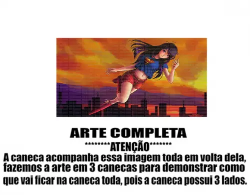 Caneca Polímero Super Girl Personalizada