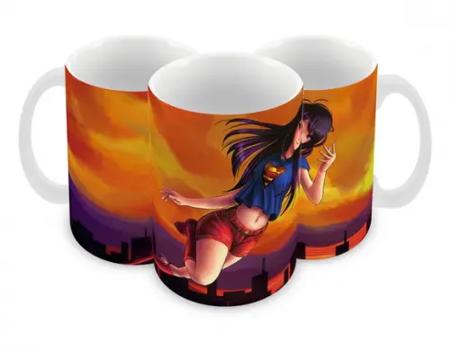 Caneca Polímero Super Girl Personalizada