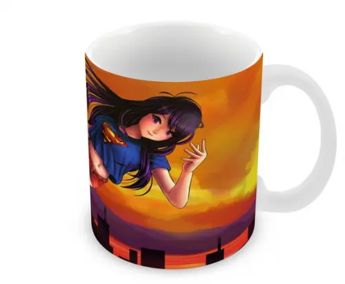 Caneca Polímero Super Girl Personalizada