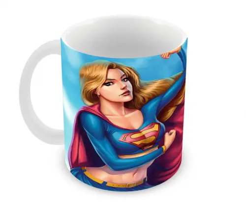 Caneca Polímero Super Girl Personalizada