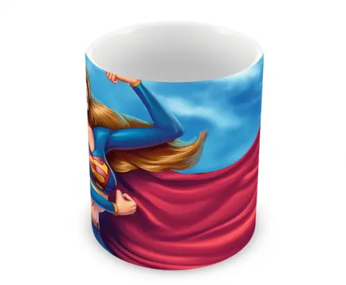 Caneca Polímero Super Girl Personalizada
