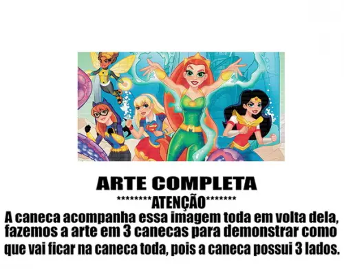 Caneca Polímero Super Heroínas Personalizada