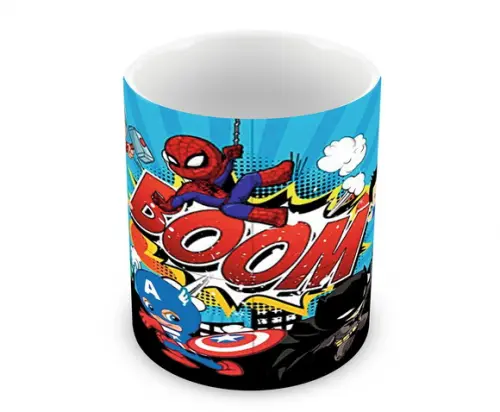 Caneca Polímero Super Heróis Baby Personalizada