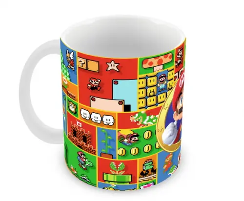 Caneca Polímero Super Mario Personalizada