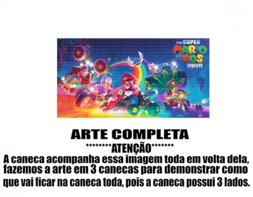 Caneca Polímero Super Mario Personalizada