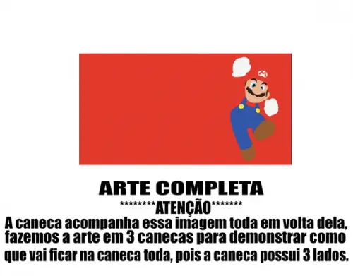 Caneca Polímero Super Mario Personalizada