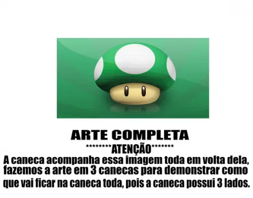Caneca Polímero Super Mario Personalizada
