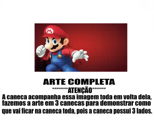 Caneca Polímero Super Mario Personalizada