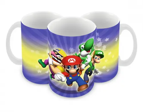 Caneca Polímero Super Mario Personalizada