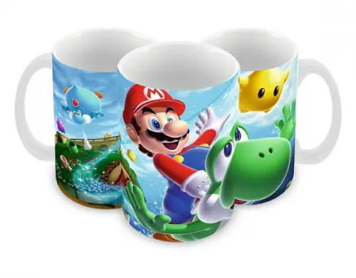 Caneca Polímero Super Mario Personalizada