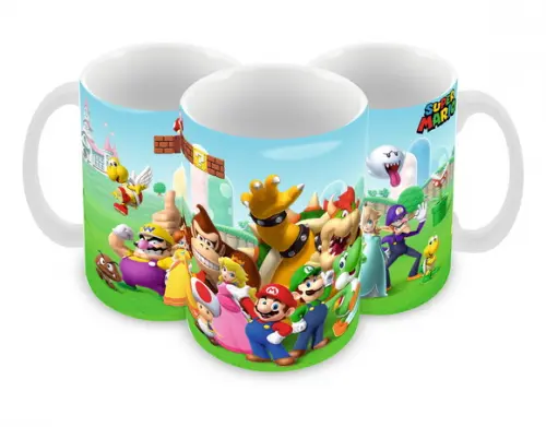 Caneca Polímero Super Mario Personalizada