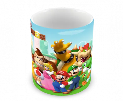 Caneca Polímero Super Mario Personalizada