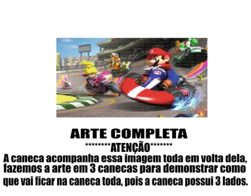 Caneca Polímero Super Mario Personalizada