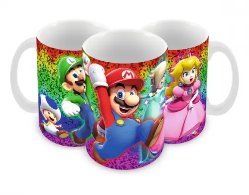Caneca Polímero Super Mario Personalizada