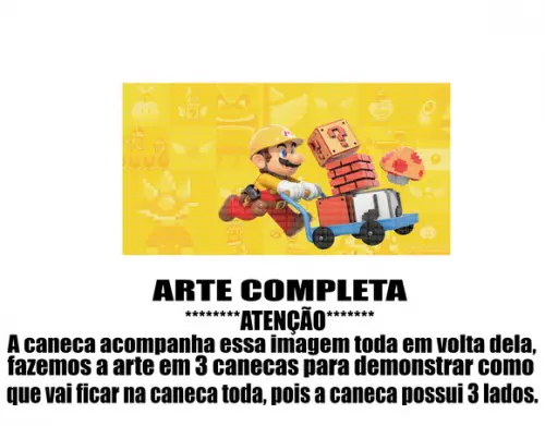 Caneca Polímero Super Mario Personalizada