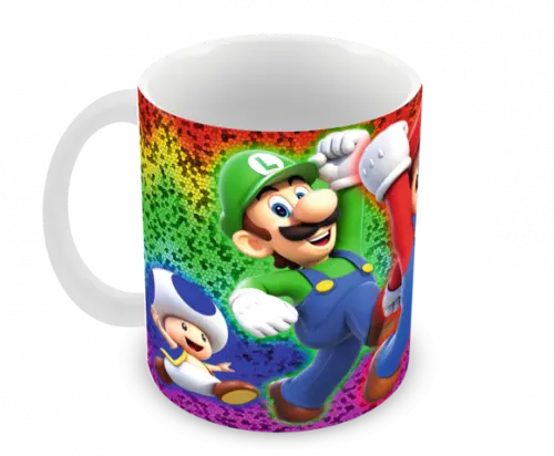 Caneca Polímero Super Mario Personalizada