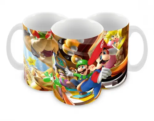 Caneca Polímero Super Mario Personalizada