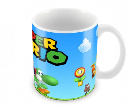 Caneca Polímero Super Mario Personalizada