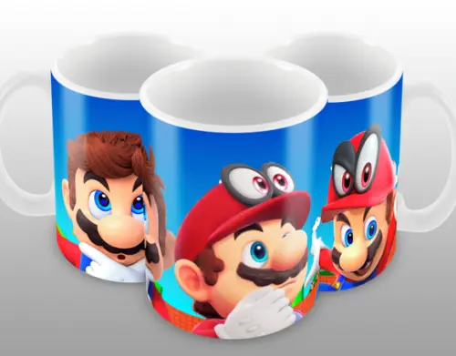 Caneca Polímero Super Mario Personalizada