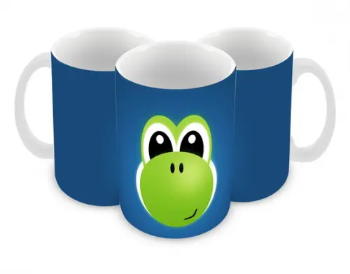 Caneca Polímero Super Mario Yoshi Personalizada