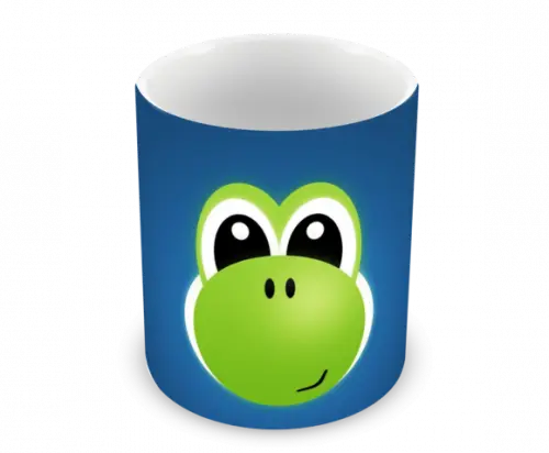 Caneca Polímero Super Mario Yoshi Personalizada